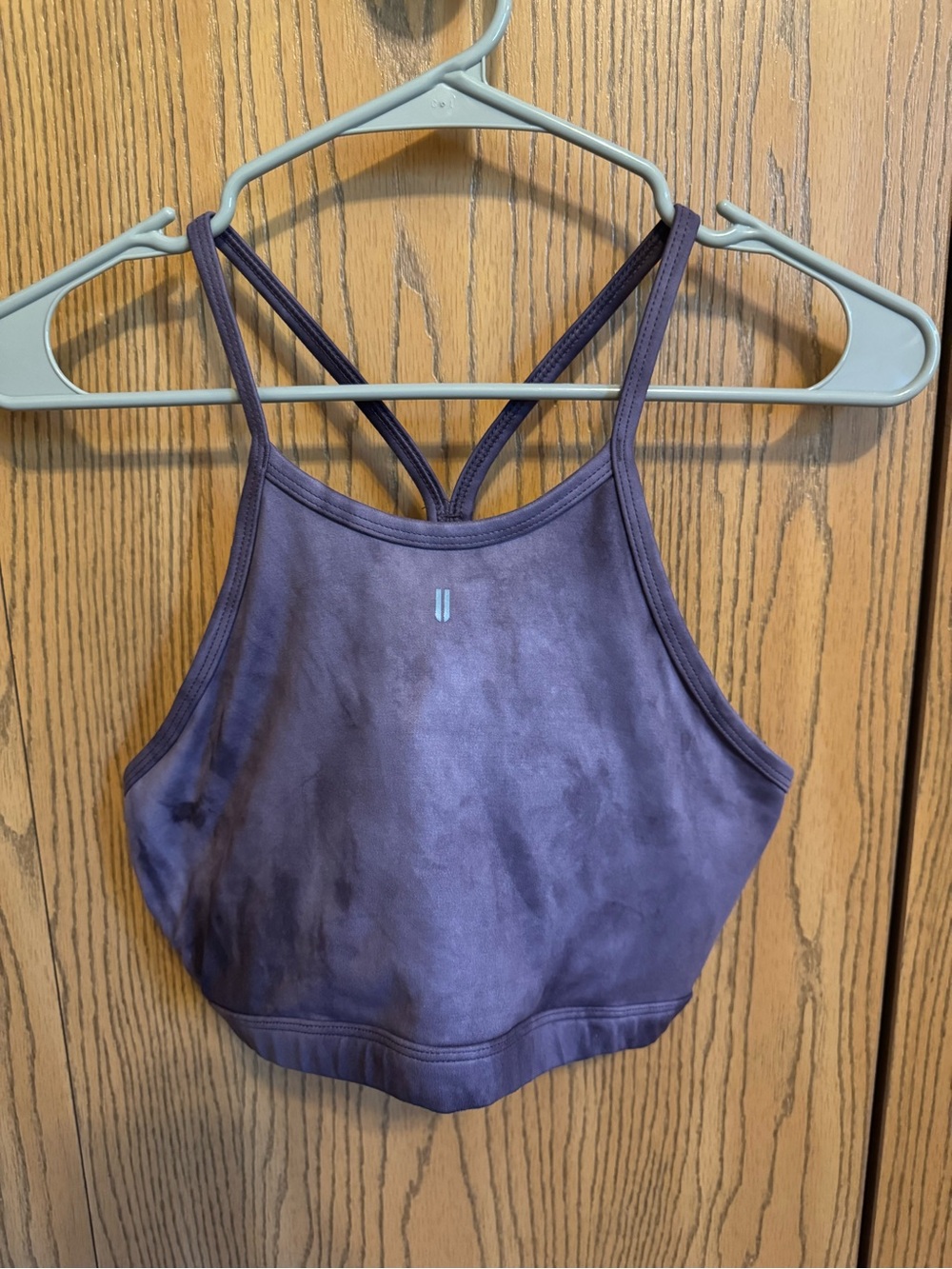 NOBULL Tie-Dye High-Neck Sports Bra in the colorway Nightshade & Plum